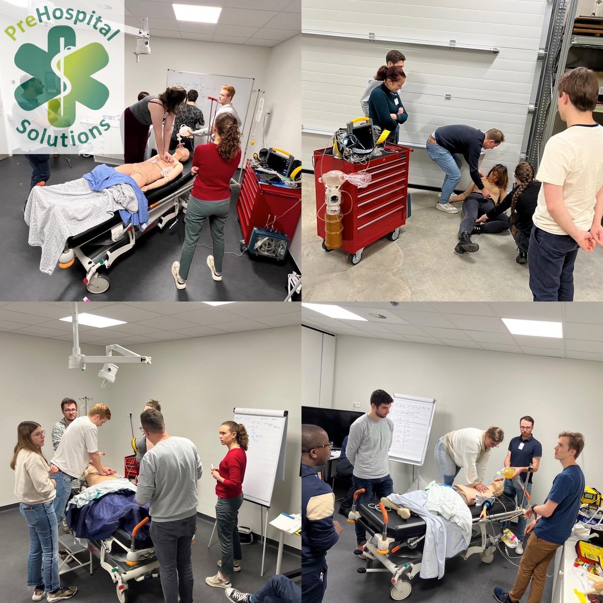 prehossolutions's tweet photo. De cursisten zijn ondertussen alles aan het geven tijdens dag 2 van onze @ERC_resus #advancedlifesupport cursus in het #medicalcenter van @CircuitZolder .💪

#ERC #ALS #training #verpleegkundige #dokter #assistent #reanimatie #resuscitation https://t.co/IuDZwXiP4x