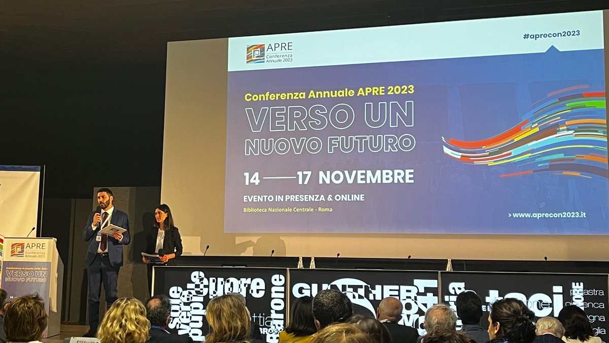 🎯Siamo a Roma per la 6° edizione della Conferenza annuale di <a href="/apre_it/">APRE</a>, un'occasione di #approfondimento e #confronto con attori nazionali sui temi della #ricerca e #innovazione nel contesto di #horizoneurope 🇪🇺
#aprecon2023
Scopri di più su FIRST👉bit.ly/FirstHEU