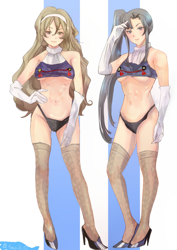 艦これ「意外と那智さん描いてるなあ。#艦これ #那智さん 」|まいこ　skeb承ります！のイラスト