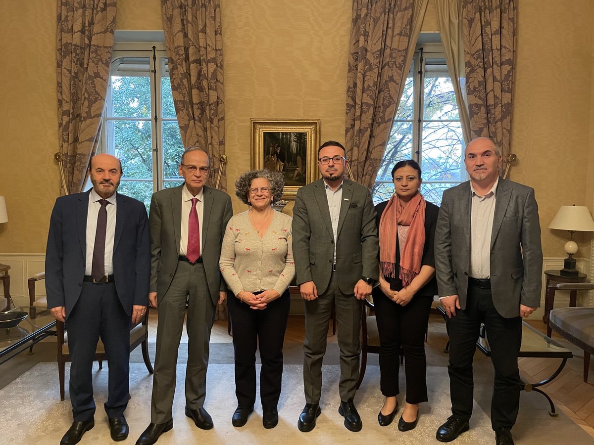 pleasure meeting Hadi al-Bahra, President of Syrian Opposition Coalition and leaders of the organisation. We took stock of the ongoing situation in Syria. The delegation expressed views on next steps towards a sustainable political solution in line with UNSC Resolution 2254.