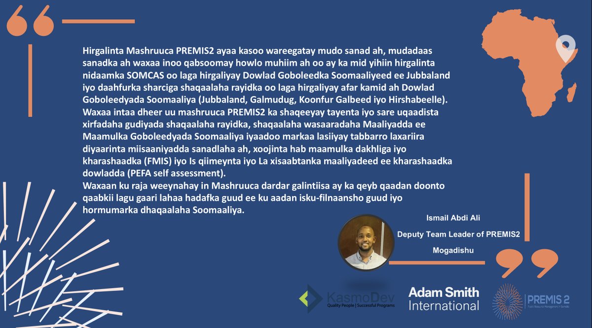 Arag wax qabadyadii ugu muhiimsanaa ee sanadkii lasoo dhaafay ee Mashruuca #PREMIS2 ka hirgalay ⬇️⬇️⬇️
