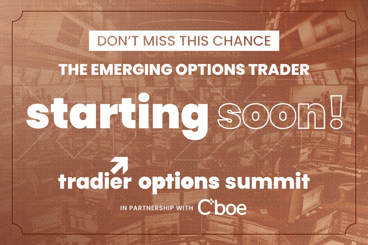 tradier's tweet photo. Only 24 hours to go! Have you registered yet? Let us know in the comments! Register here: https://t.co/FDNeQmWhXm #optionssummit #tradingsummit #tradinginfo #learntotrade @cboe https://t.co/KN28Lh2qnt