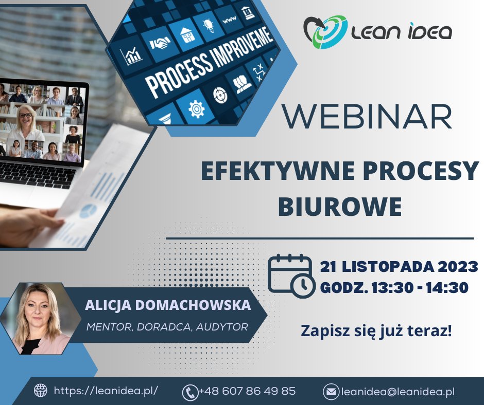 lean_idea's tweet photo. 📢 Save the date! 🗓️
🌐 Webinar: Efektywne Procesy Biurowe
📅 21 listopada 2023 r.
🕐 13:30 - 14:30

Dołącz do nas a dowiesz się, jak zautomatyzować i usprawnić procesy w biurze, oszczędzając czas i zwiększając produktywność🚀

📌 Link do zapisów 👉 https://t.co/wL2Mu2w16f https://t.co/MnhdXRiax2