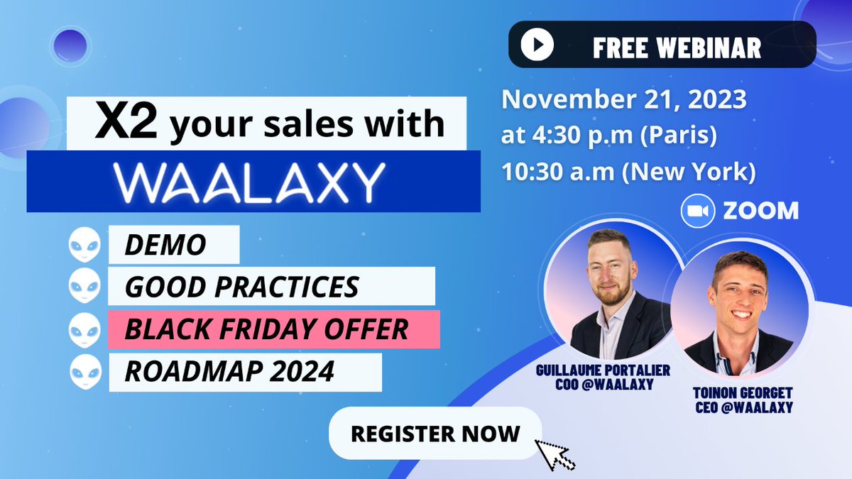 x2 Your Sales with Waalaxy (Demo, Best Practices, Black Friday Deal, and 2024 Roadmap)
You can subscribe here to the webinar 👉 bit.ly/3MEHCLg

#leads #digitalmarketing