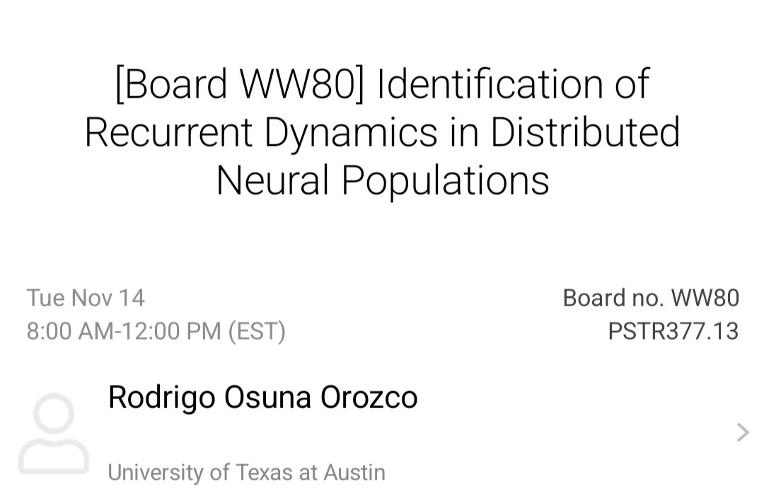 SantacruzLab's tweet image. Looking for an alternative to stationary neural models? Check out Rodrigo&apos;s poster this morning at #SfN23!