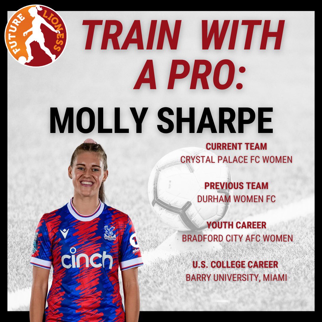 𝙏𝙧𝙖𝙞𝙣 𝙒𝙞𝙩𝙝 𝙖 𝙋𝙧𝙤 ✨⚽

We are thrilled to share that <a href="/mollysharpe_/">Molly-Mae</a> will be attending our 'Train With a Pro' session on Thurs 28th Dec.

📍Rossett High School, Harrogate (3G Pitch)
⏰12pm - 4pm
Ages : 8-16 yrs
Cost : £27
𝘓𝘪𝘮𝘪𝘵𝘦𝘥 𝘢𝘷𝘢𝘪𝘭𝘢𝘣𝘪𝘭𝘪𝘵𝘺

1/3