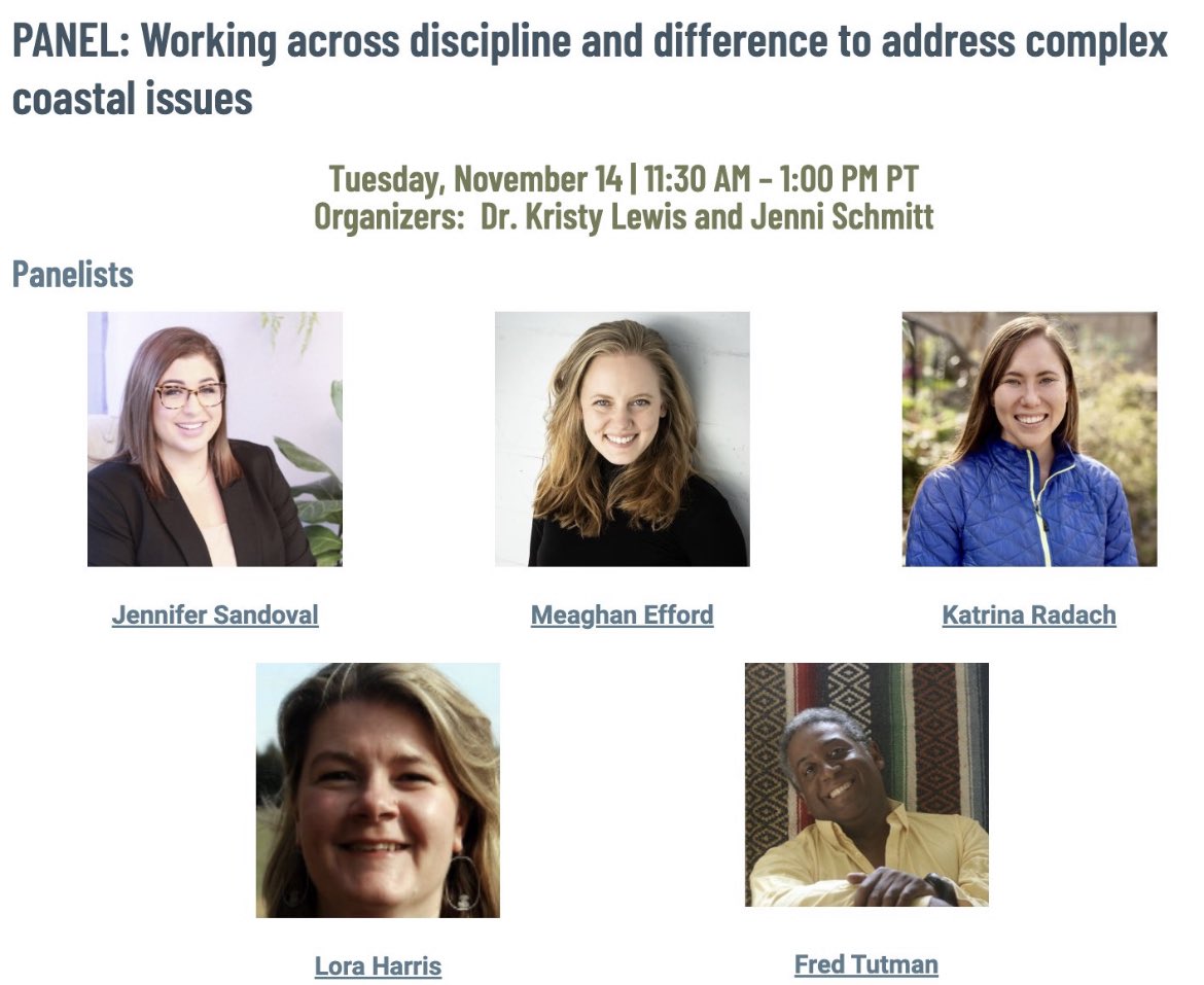 ‼️Todays the day #CERF2023 ‼️Please grab a lunch and join us for the a panel below discussing Transdisciplinary Coastal Research. To solve complex coastal issues, we need to consider new ways to do science. 🌊Come learn more about this emerging approach in our field! 🌊