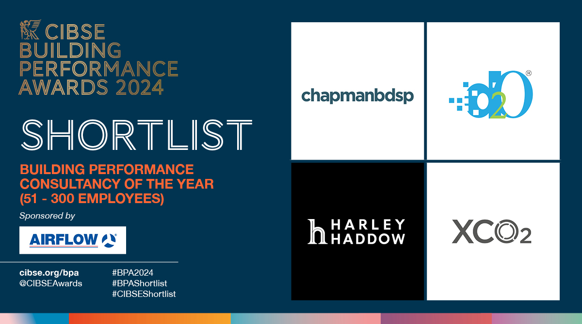 CIBSE Awards (@cibseawards) on Twitter photo Now, the #CIBSEShortlist for Building Performance Consultancy of the Year (51-300 employees), sponsored by <a href="/AirflowD/">Airflow Developments</a>. Well done to:
Chapmanbdsp <a href="/chapmanbdsp/">chapmanbdsp</a>
Design2Occupancy
Harley Haddow <a href="/Harleyhaddow/">Harley Haddow</a>
XCO2 @xco2e
#BPA2024 #BPAShortlist Now, the #CIBSEShortlist for Building Performance Consultancy of the Year (51-300 employees), sponsored by <a href="/AirflowD/">Airflow Developments</a>. Well done to:
Chapmanbdsp <a href="/chapmanbdsp/">chapmanbdsp</a>
Design2Occupancy
Harley Haddow <a href="/Harleyhaddow/">Harley Haddow</a>
XCO2 @xco2e
#BPA2024 #BPAShortlist