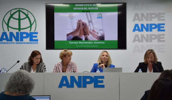 anpearagon's tweet photo. INFORME CURSO 2022-23 🎙️ Rueda de prensa
📗 Informe del Defensor del Profesor de ANPE de ámbito nacional
📌 Aumento de los casos en la etapa de Secundaria
⚠️ Toda la comunidad educativa necesita mejorar el bienestar emocional
🌐 https://t.co/1hjB4MzLQb
#DefensorDelProfesor https://t.co/VcfhFqJ2eQ