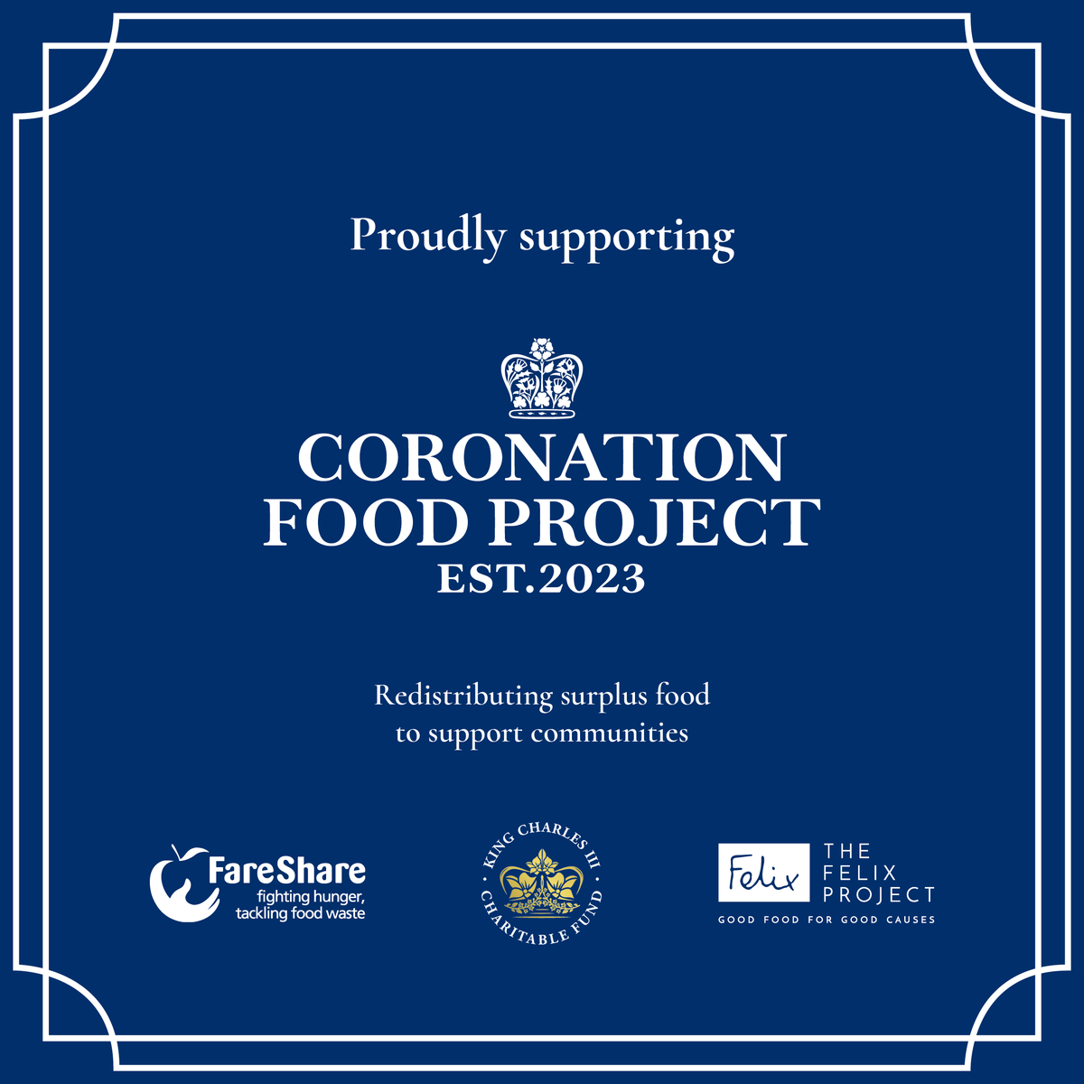 felixprojectuk's tweet photo. Coronation Food Project launched by The King and Queen https://t.co/nmfkh1hGs1 https://t.co/R5MD4lzr7r
