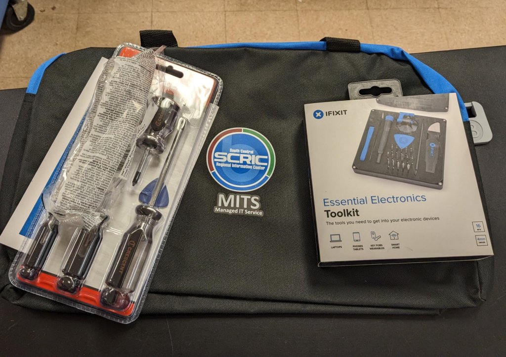 SouthCentralRIC's tweet image. "🛠️ Equipping our Field Services Team with the right tech toolkits is 🔑 to success! 💼 All #SouthCentralRIC field techs are supplied with the cutting-edge tools they need to excel in their roles. 💪 #TechToolkit #FieldServices #EdTech #School Support