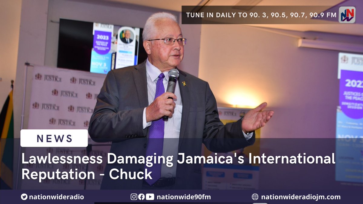 NationwideRadio's tweet photo. Justice Minister Delroy Chuck says the lawlessness across the country is damaging Jamaica’s reputation abroad.
The justice minister says the country’s tourism product may be at risk.
https://t.co/guiQTvOVxf https://t.co/a97RdKzsiK