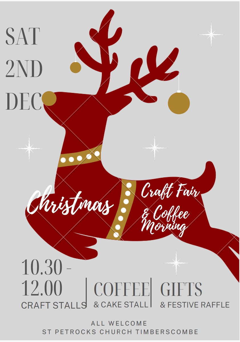 #Timberscombe #StPetrocks #christmascrafts See you there!