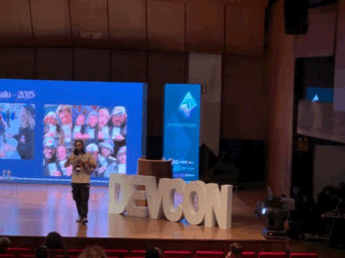 0xSkyMine's tweet photo. Watching ⁦@ManuAlzuru⁩ breakdown trust and vouching at #Devcon… I mean #notDEVCON !!! during #devconnect https://t.co/PlugDEHCwt