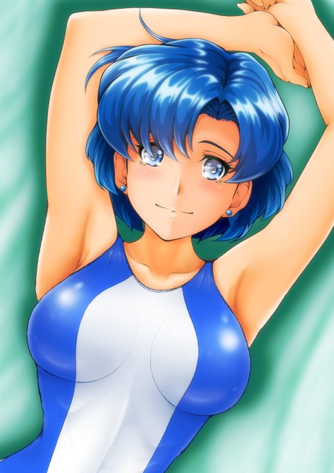 今日も過去絵!
亜美ちゃん競泳水着なのぜ。 