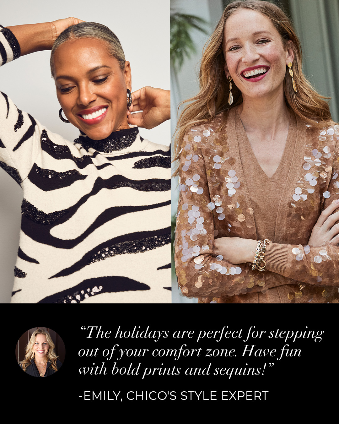 Chicos holiday tops online