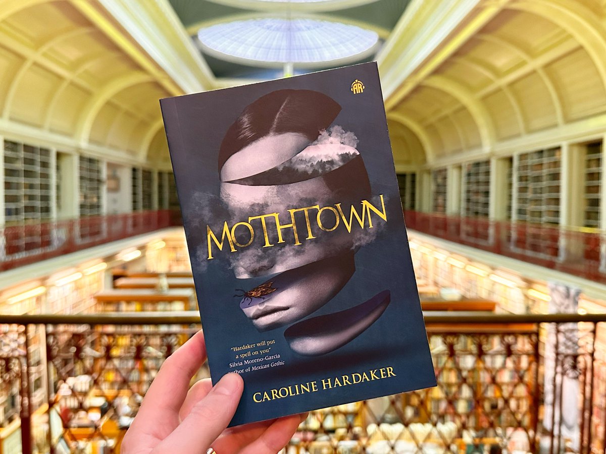 OptIndieBooks's tweet photo. Happy Publication Day @carolinehwrites!!
Here’s #Mothtown in all it’s gothic glory upstairs at @litandphil where we’ll be hosting its official launch event this Thursday evening.
There’s still space for you to join us.
Get your tickets here: https://t.co/JUF3YZdtpc https://t.co/ePPgSaxAcY