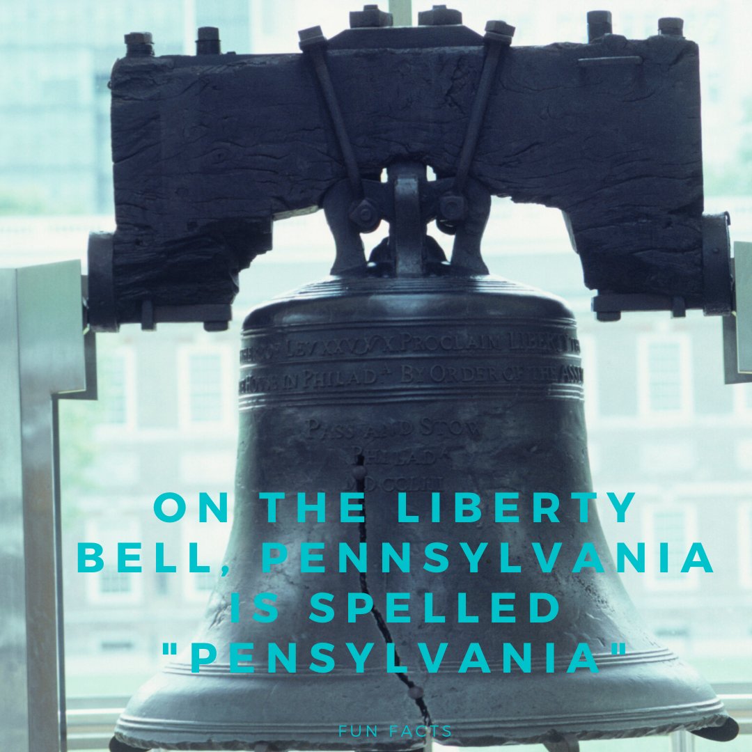 Fun (historical) fact:

On the Liberty Bell, Pennsylvania is misspelled as 'Pensylvania.' 👀

#americanhistory #libertybell #pennsylvania #history #historicalfact