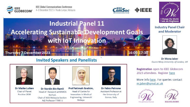We would like to share with you our upcoming event 'Accelerating Sustainable Development Goals with IoT Innovation'. Hurry up to register!