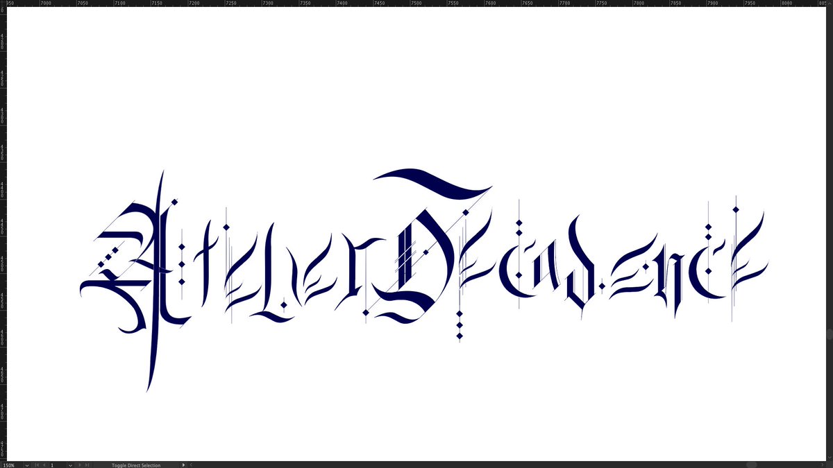 AtDecadence's tweet image. some experiments with lettering