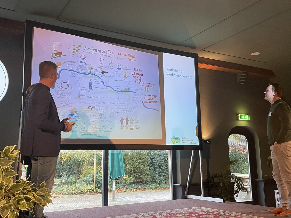 Resultaten van onze workshop verdienmodellen toegelicht door <a href="/ErikSmale/">ErikSmale</a>  <a href="/platform_NLG/">Platform Natuurinclusieve landbouw Gelderland</a>   Meer verdienen is minder uitgeven en dat blijft no 1, verder meer burger (ecodiensten) en meer markt! Maar het is bovenal een persoonlijk verhaal: waar wordt de boer blij van!