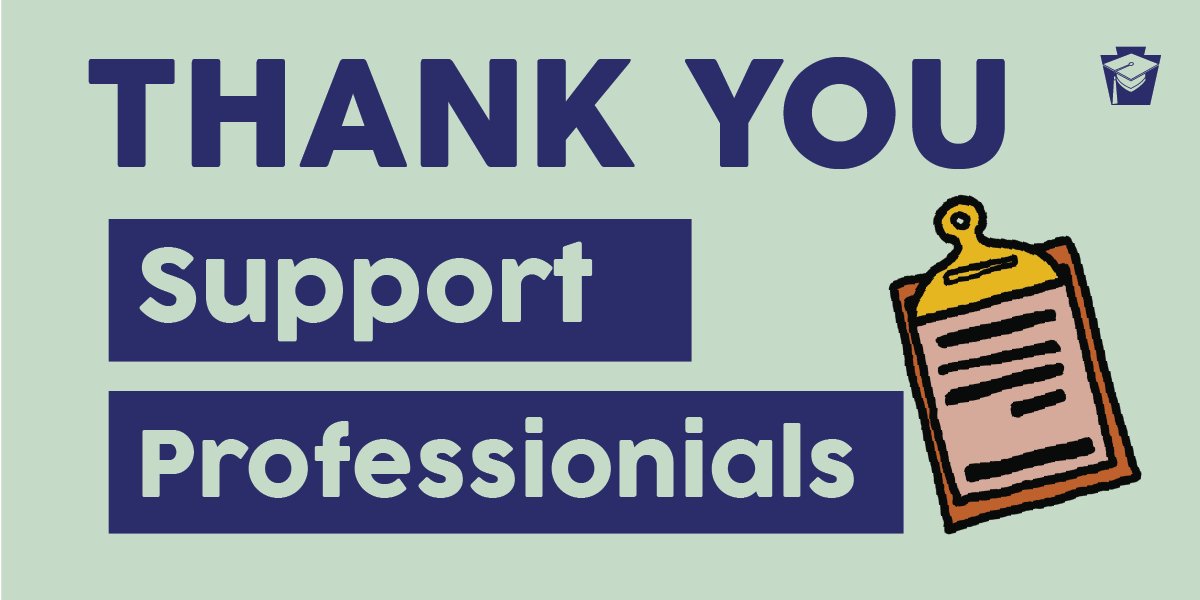 A big thank you to school support staff! Paraprofessionals, office personnel, security, nurses, computer technicians, + other crucial staff members keep schools running behind the scenes + support our students in a variety of ways. #AmericanEducationWeek