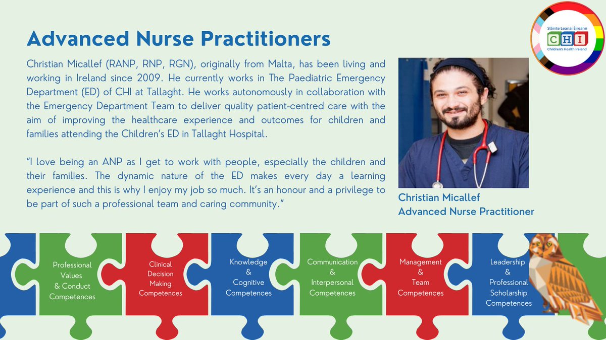 'It's an honour and privilege to be part of such a professional team and caring community.' Christian is a #ANPnurse in CHI at Tallaght, working with the Emergency Department Team to deliver quality patient-centred care. ❤️ Get to know more about Christian for #ANPweek⤵️