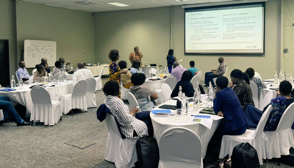 #ForEveryChild, an effective team!

With thanks to @UNICEFAfrica Human Resource team, my colleagues @UNICEFZIMBABWE are undertaking the 2nd phase of the #ASPIRE training aimed at strengthening #PeopleSkills, and  individual & role effectiveness.

@StaffUnicef