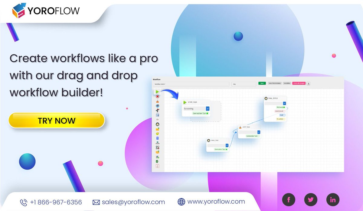 yoroflow's tweet photo. Whether you're a #smallbusiness owner or part of a large team, our #workflowbuilder is designed to help you work smarter, not harder.
Try it out today and experience the power of automation at your fingertips: https://t.co/WqRAeUv5Eg
#lowcodeplatform #workflowautomation https://t.co/OUuVtMimAx