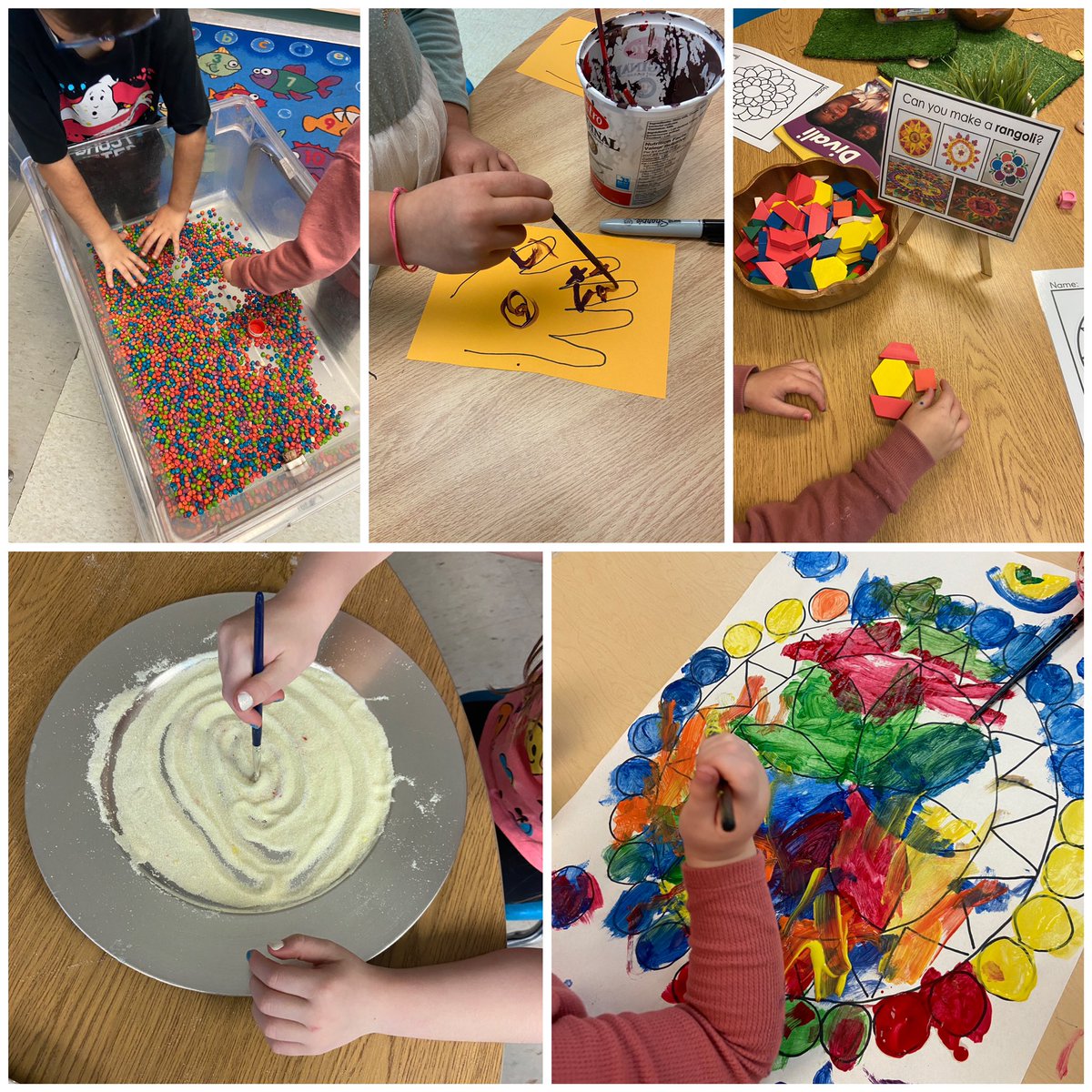 Exploring Diwali inspired activities in kindergarten this week. <a href="/CundlesHeights/">Cundles Heights PS</a>