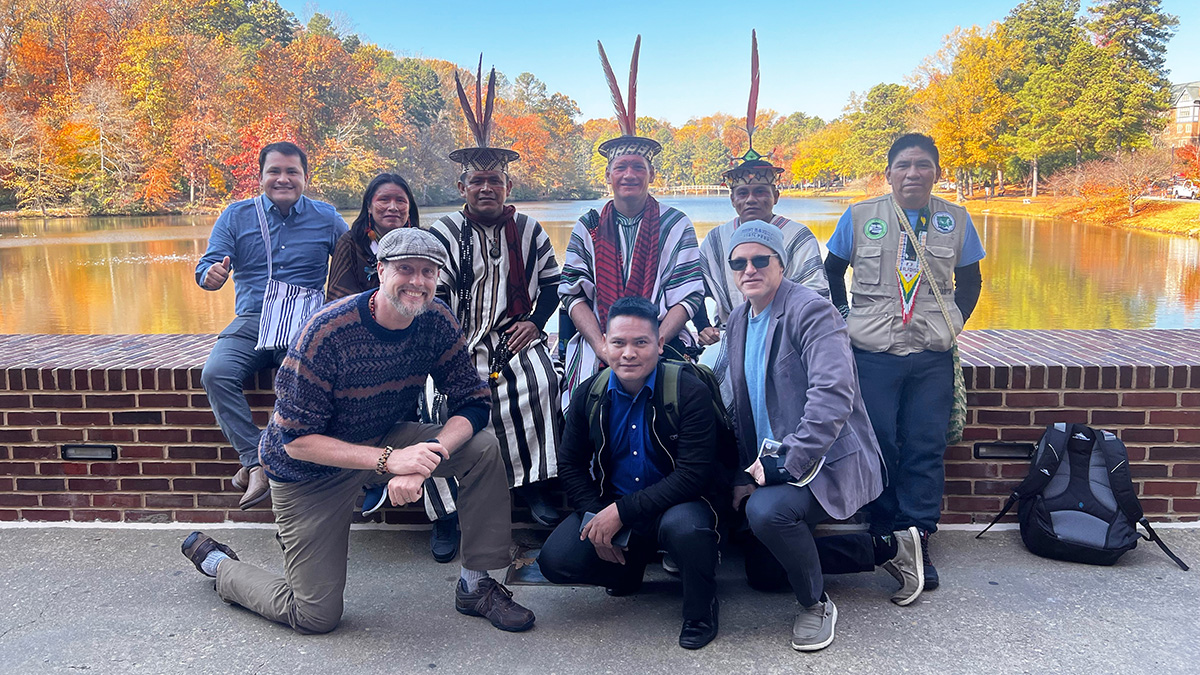 Jepson School (@jepsonschool) on Twitter photo #InternationalEducationWeek continues today with presentations & discussions with #Indigenous #Amazon leaders, pictured here with #geography prof <a href="/salisburyds/">David Salisbury</a> & #leadershipstudies prof <a href="/RuedenChris/">Chris von Rueden</a>, who helped organize #IEW. <a href="/studyabroadUR/">Spiders Abroad</a> <a href="/BeAGreenSpider/">University of Richmond Sustainability</a> sl.richmond.edu/nF #InternationalEducationWeek continues today with presentations & discussions with #Indigenous #Amazon leaders, pictured here with #geography prof <a href="/salisburyds/">David Salisbury</a> & #leadershipstudies prof <a href="/RuedenChris/">Chris von Rueden</a>, who helped organize #IEW. <a href="/studyabroadUR/">Spiders Abroad</a> <a href="/BeAGreenSpider/">University of Richmond Sustainability</a> sl.richmond.edu/nF