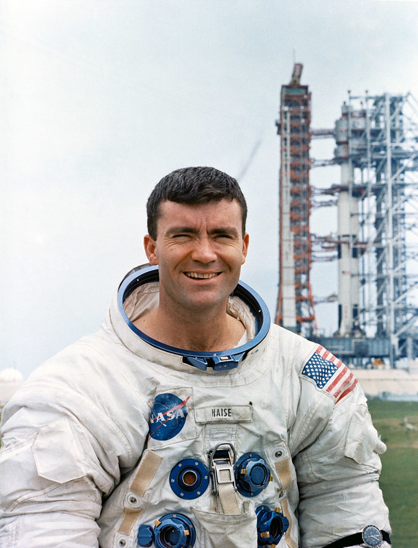 NASAhistory's tweet photo. Join us in wishing astronaut Fred Haise a very happy 90th birthday! 🥳 

Haise was one of 19 astronauts selected in @NASA's third class in April 1966, and most notably served as the lunar module pilot for the tense Apollo 13 mission. Wishing him many more happy orbits! https://t.co/Q4P2Nlm3oG