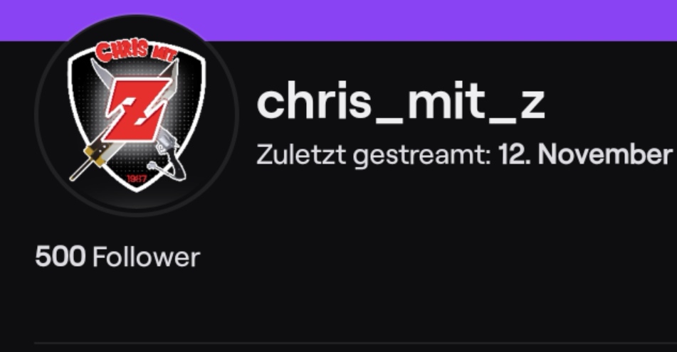 chris_mit_Z's tweet photo. WE DID IT!! Dickes Danke geht raus. 

#twitch #twitchtv #twitchcommunity #follower #happy #awesome https://t.co/CGM3u3A0E5