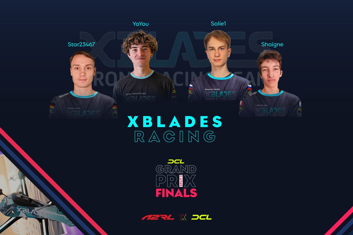 DroneChampionsL's tweet photo. @XBladesracing's elite squadron is set to carve through the air at Yas Mall, Abu Dhabi!
Join us at @yasmallad in Abu Dhabi on November 17th and 18th at 8 PM GST or Tune in to our Twitch broadcast!
#DCL23 #DroneRacing #Split2 #DCL23split2 #DCL23split2final #Split2Final https://t.co/WYAfyhOlqI