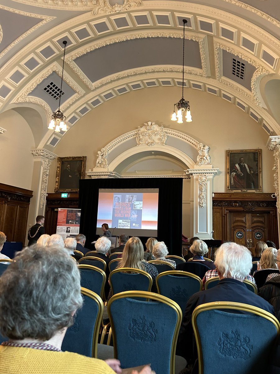 An inspiring afternoon at the @RCN_NI book launch at #Belfast City Hall to commemorate #nurses from across Ireland who served in World War II👩🏼‍⚕️👏🏼 @QUBSONM @theRCN