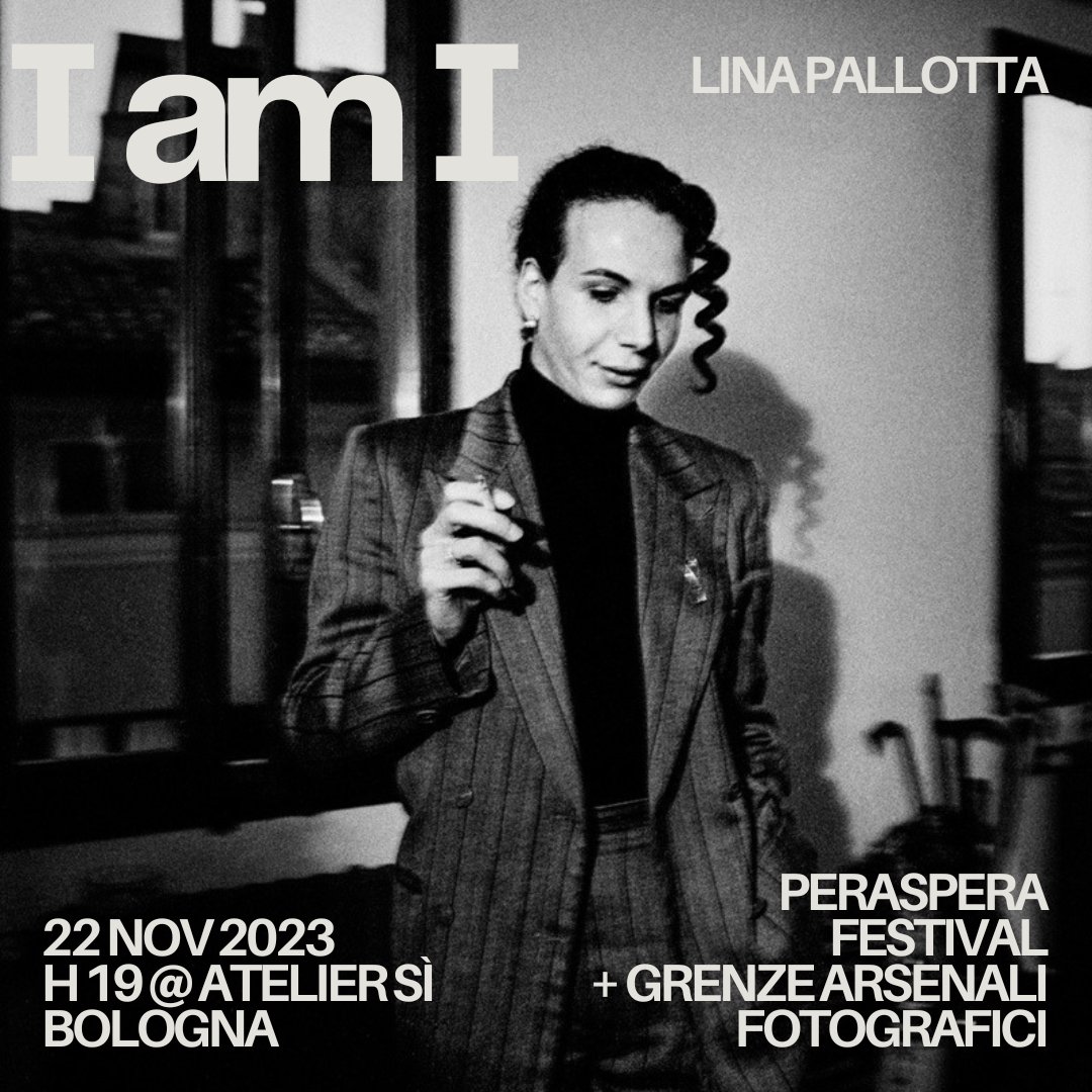 "I AM I" #mostra di Lina Pallotta evento speciale perAspera Festival - #vernissage 22.11 H19 @ Ateliersi (via San Vitale 69, Bologna)   con Lina Pallotta, Porpora Marcasciano, Valérie Taccarelli, Francesca Marra, Fiorenza Menni  perasperafestival.org/news