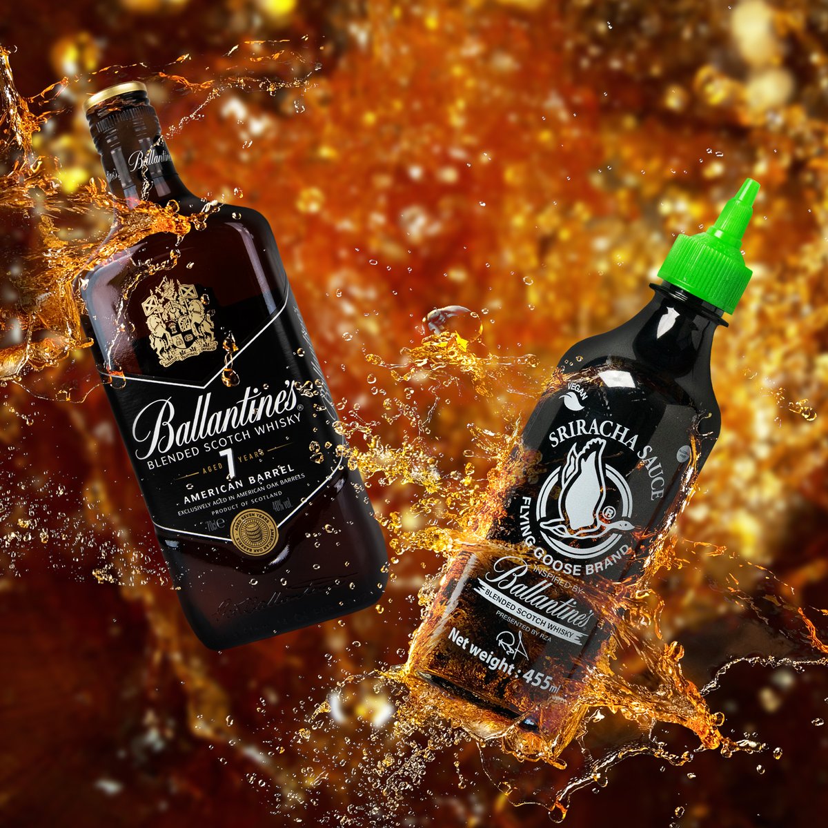 Inspiriert von <a href="/Ballantines/">Ballantine's</a>  präsentiert von <a href="/RZA/">RZA!</a>

Wir stellen das neueste Mitglied der Flying Goose-Familie vor 🌶️

#LimitierteAuflage #Neueinführung #SrirachaWhisky #Zusammenarbeit #Ballantines #FlyingGooseBrand