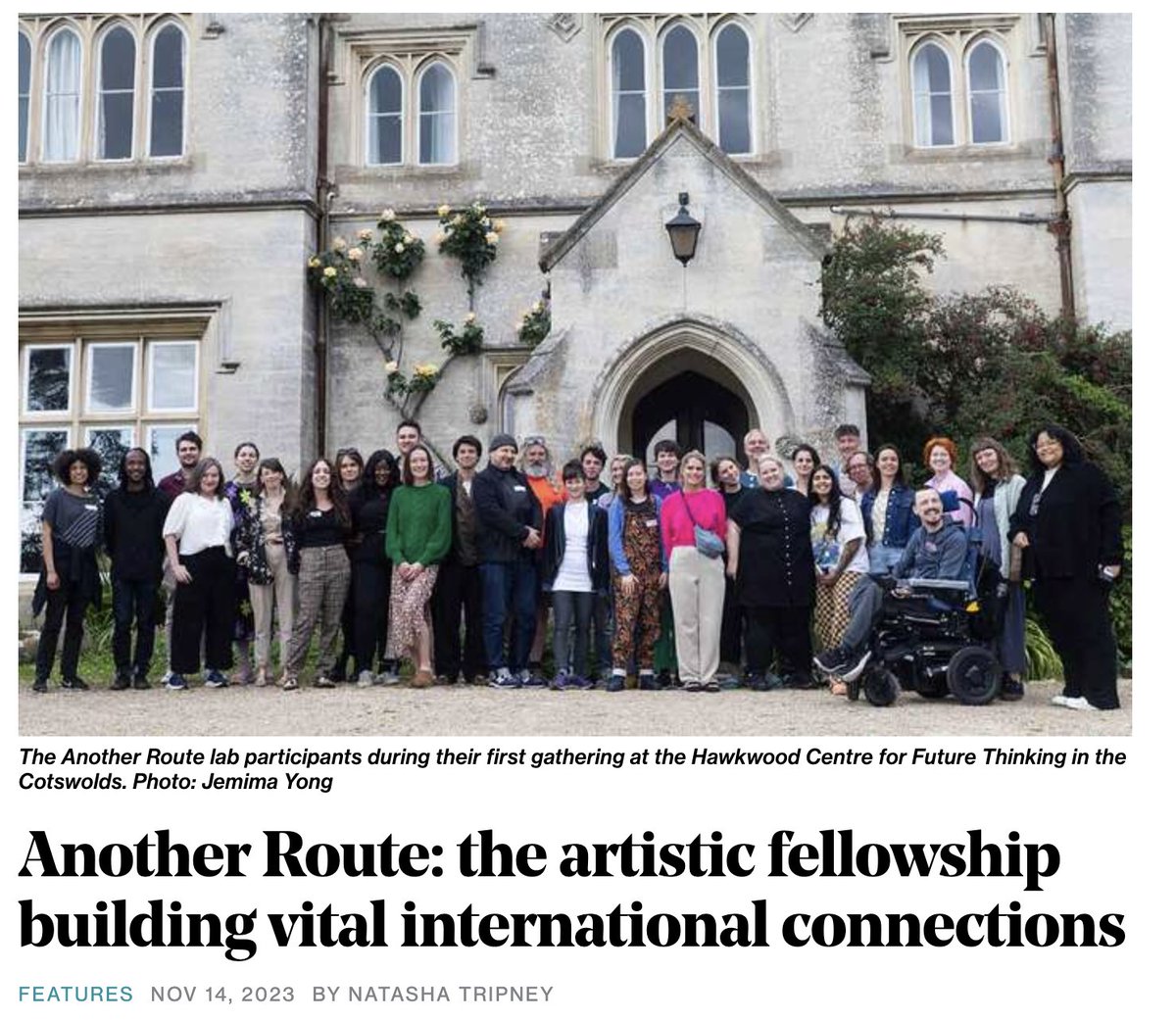 ‘It was an opportunity for the artists to experience work that was made in a different context’ - Dan Kok on <a href="/anotherrouteart/">Another Route.</a> in today's <a href="/TheStage/">The Stage</a>

Read <a href="/NatashaTripney/">Natasha Tripney</a>'s piece on how this consortium project set out to build international connections: thestage.co.uk/features/anoth…