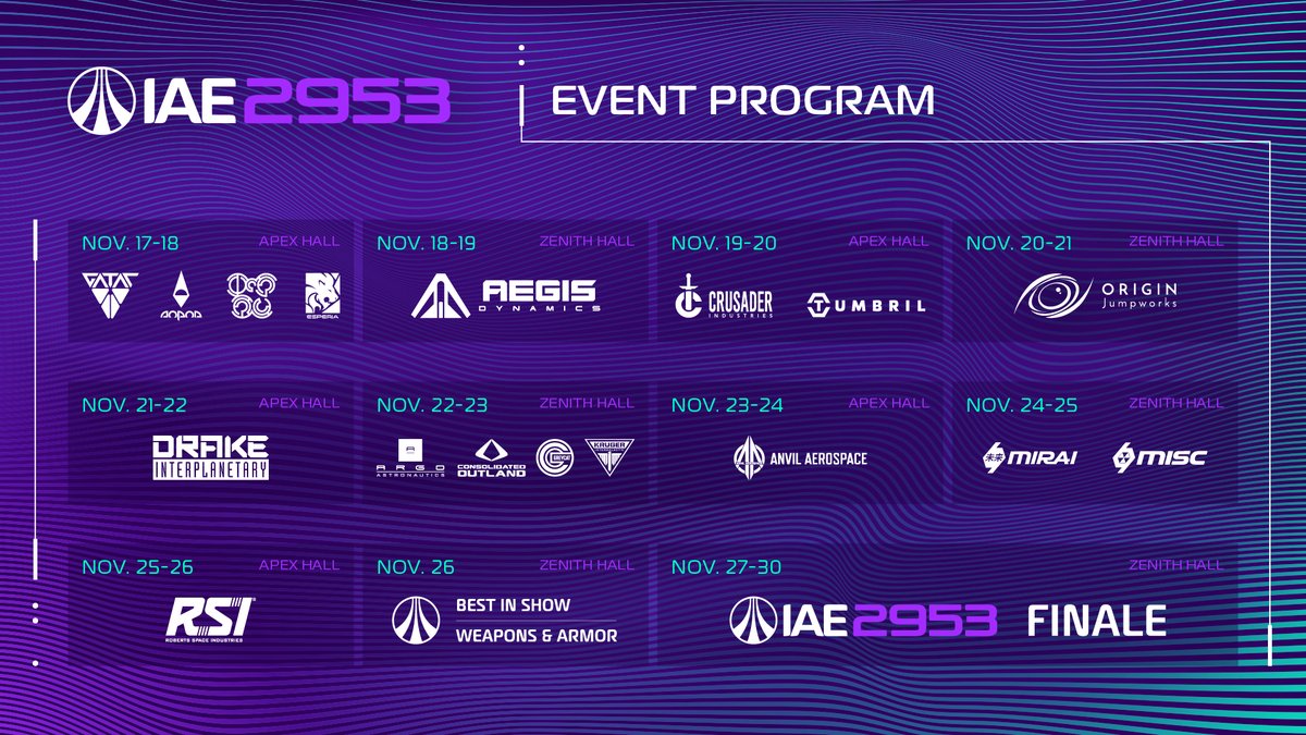 RobertsSpaceInd's tweet image. Which day of IAE 2953 are you looking forward to the most this year?

More at: IAE2953.com