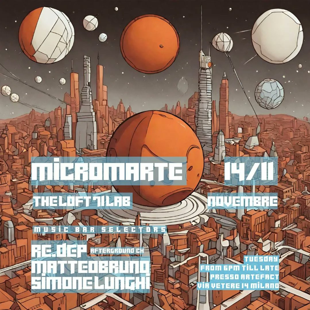 laurabwonder's tweet photo. #micromartemilano by #theloft71 🪐🪐🪐 #Milano #milanotonight #aperitivo #campari #microdisco #party #navigli #djsetmilano #minimal #house #dancefloor https://t.co/vIGL2S42hl