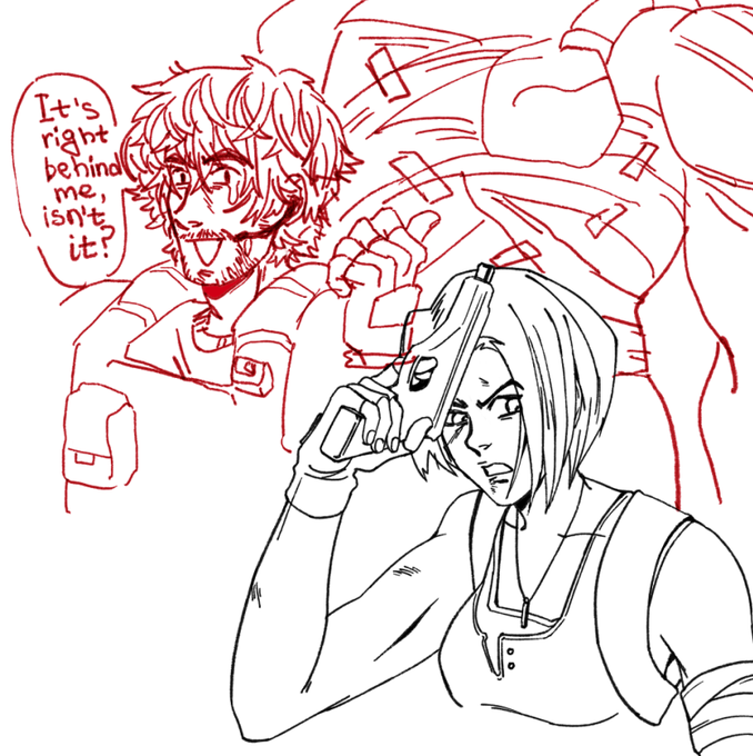 resident evil 3 sketch