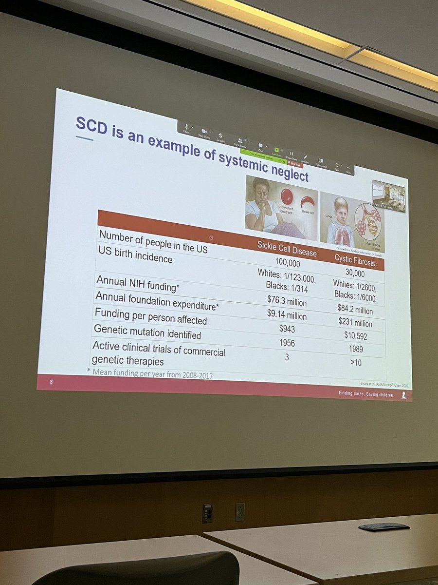 @UABSickleCell monthly symposium is proud to host @AkshaySharmaMD presenting on stem cell transplant and highlighting the #neglect of people with #SickleCellDisease in the  United States. #togetherwecan do better. #togetherwemust. @nascc_org  will help.