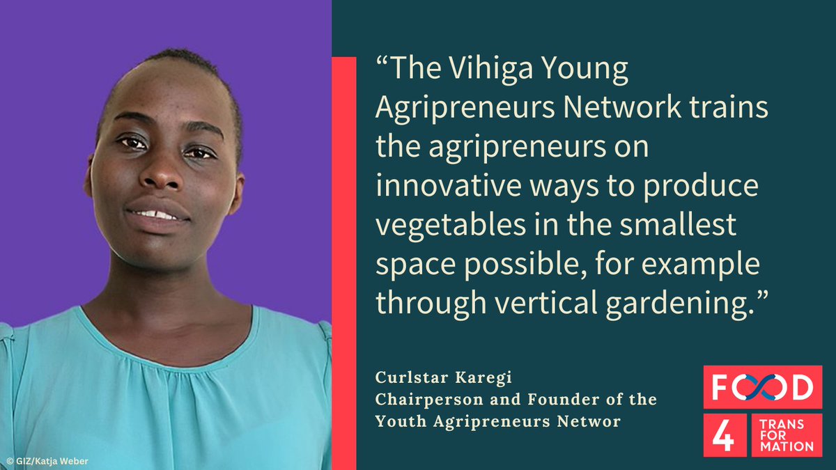 food4transform's tweet image. Curlstar Karegi, Chairperson and Founder of the Youth Agripreneurs Network, on the importance of supporting young #agripreneurs.🥬🧑‍🌾

More on her work #AgainstHunger and #AgainstPoverty, together with @BMZ_Bund, can be found here: ⤵️
foodfortransformation.org/full-article/t…