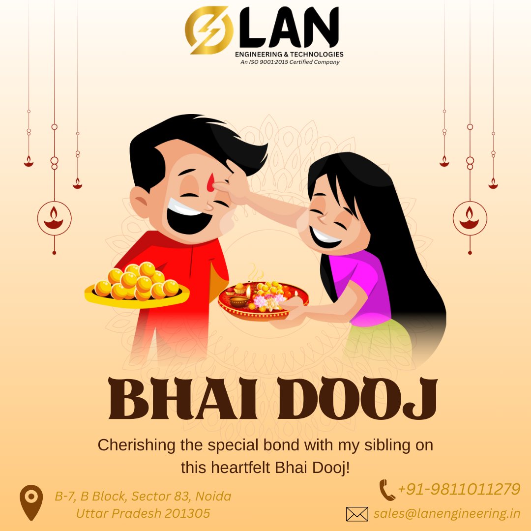 lan_enginering's tweet image. “Togetherness is happiness. Lots of love and warm wishes on Bhai Dooj to you all.” Happy Bhai Dooj to you &amp;amp; your family by Lan Engineering Team
#lan #LANENGINEERING
#bhaidooj
#bhaidoojgifts
#bhaidoojpooja
#bhaidoojspecial
#bhaidoojwishes
#celebrations
#happybhaidooj
#Punarnava