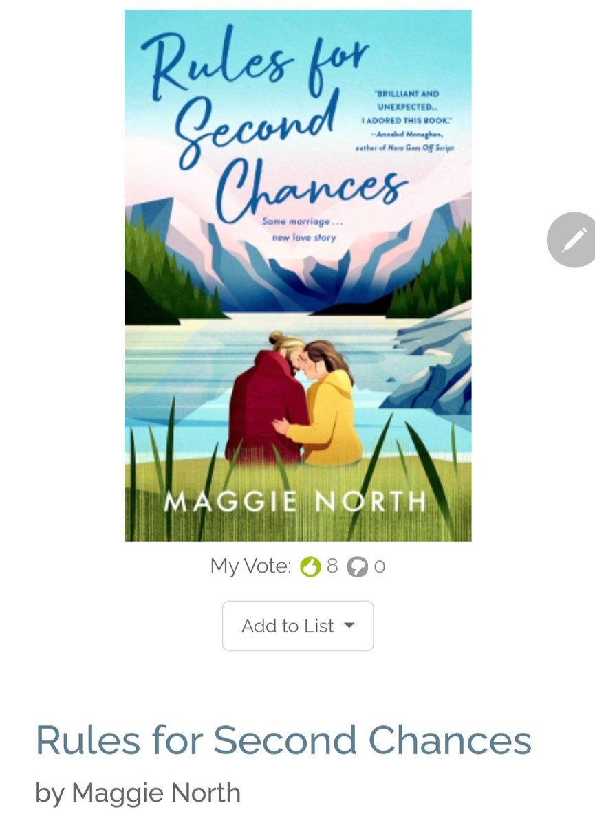 RubieReads's tweet photo. Oh my goodness! ๐ฅฐ look at how gorgeous Rules for Second Chances by @MNorthAuthor is!
I can't thank @SMPRomance enough for this eARC! โก I'm beyond excited to dive into this book!
Exp Pub Date Jun 24, 2024>>> adding her to my GRs now ๐ค
#NetGalley #booktwt #RFSC #MaggieNorth https://t.co/ABUyzn9w34