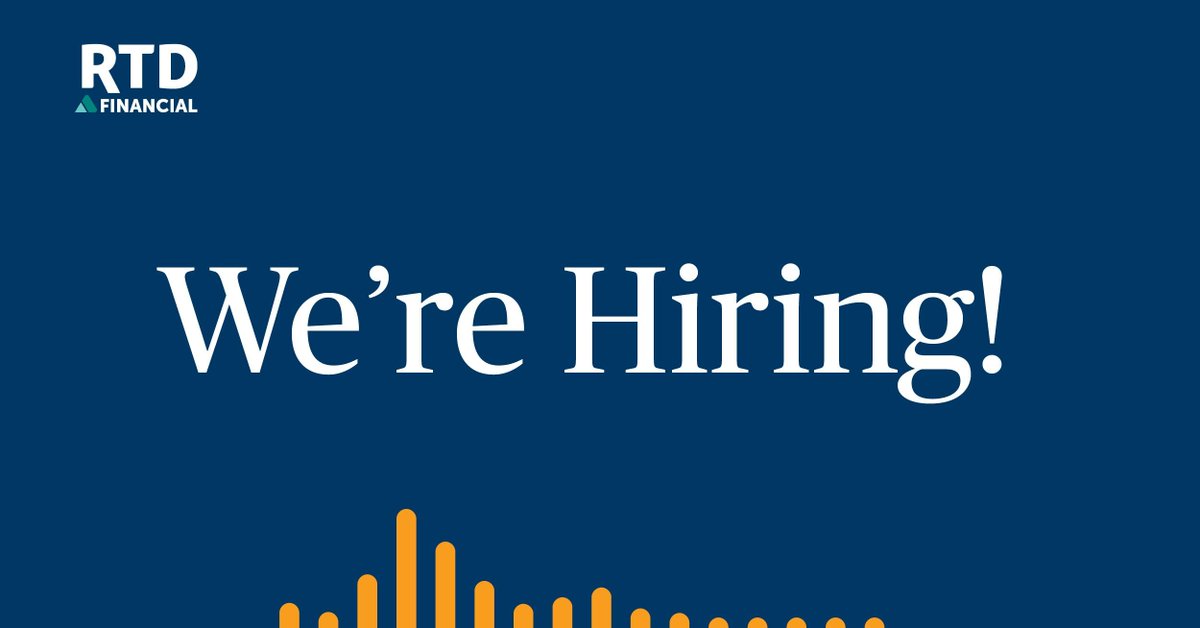 If you're interested in an amazing opportunity to join a collaborative team, build a career, and shape the future of a highly committed and cutting-edge financial planning firm then RTD is the place for you. Explore our open positions here. buff.ly/42k5dqm
