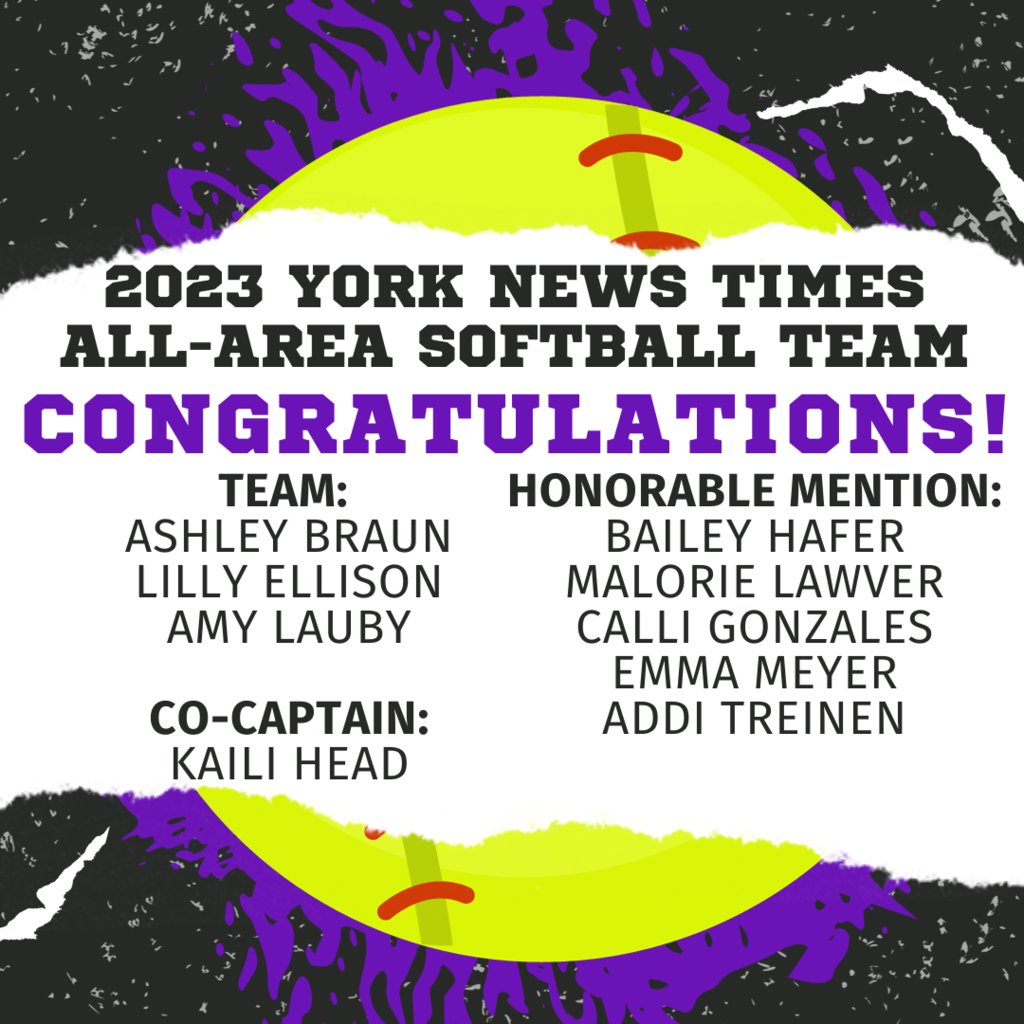 Congratulations to the 2023 York News Times FCEMF All-Area Softball Team Recipients! 🥎