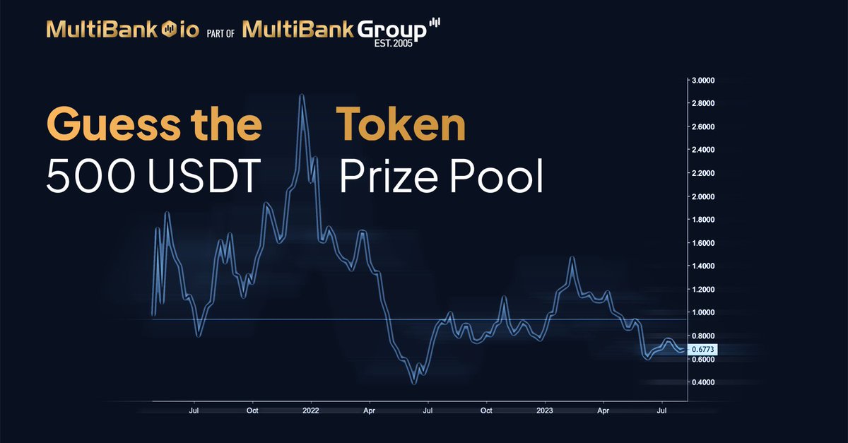 #GUESSTHECRYPTOCHART Guess the token from the chart to win a share of the 500 USDT prize pool for 10 lucky winners! 🕒 Deadline: November 30, 2023, 23:59 GST To enter: 🔸Follow @MultiBank_io 🔸RT & Tag 3 friends 🔸Guess it right! The 10 winners will be chosen at random.