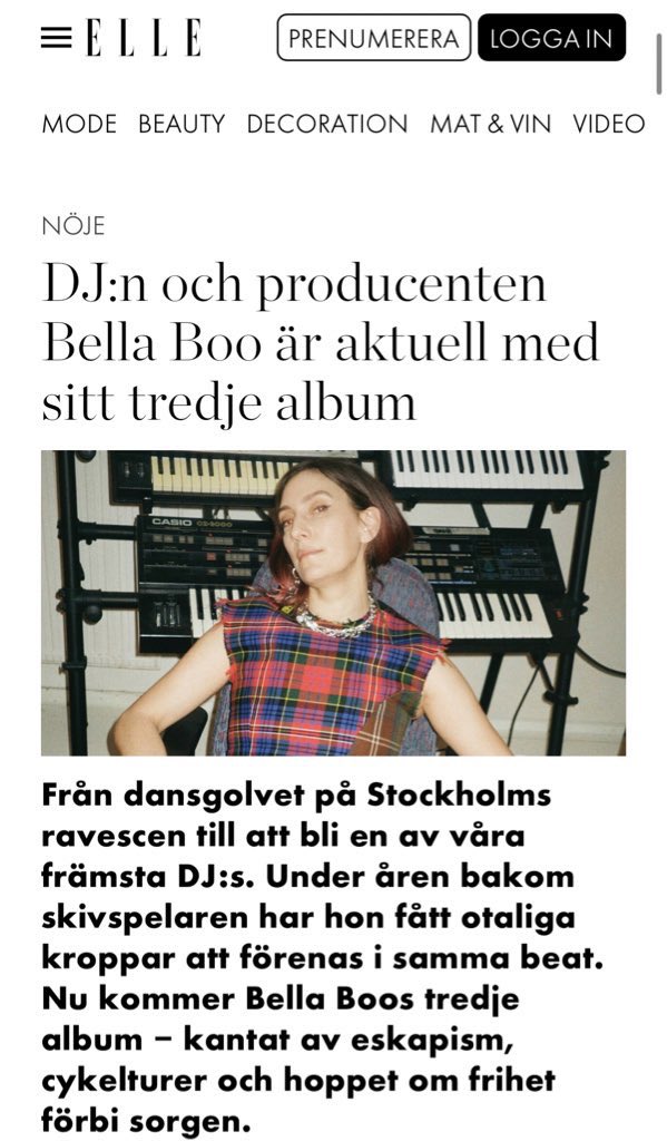 @__bellaboo__ in Elle Sweden’s December issue @ellesverige 🚀💫 elle.se/noje/djn-bella…