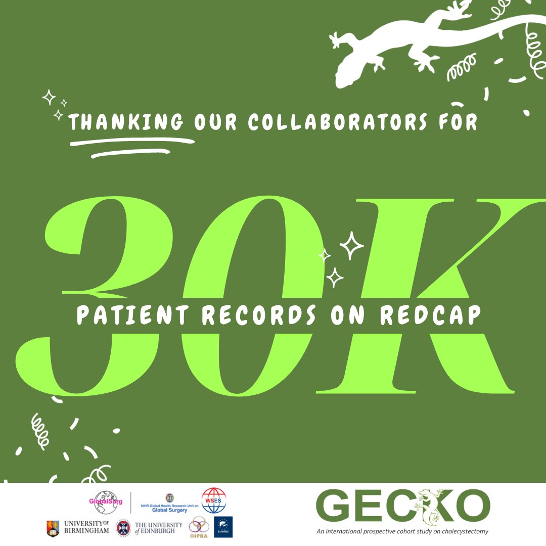 @gecko_study keeps on growing and it’s definitely a 🌎 team effort !! 🤩 What’s next? 👀 👉 Aim to have more than 9️⃣5️⃣% of a patient’s record complete; 👉 Data validation coming in February 2️⃣0️⃣2️⃣4️⃣; 👉 GECKO’s First Paper - Webinar coming soon.